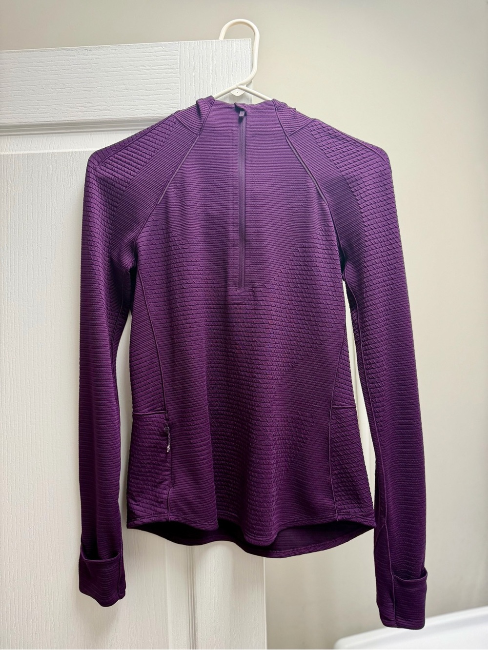 Lululemon Toasty Tech 1/2-Zip Jacket in Black Cherry/Purple